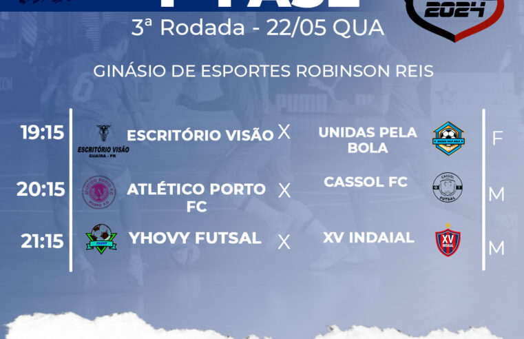 3ª Rodada do Campeonato Municipal de Futsal: Descubra Quem Vai Brilhar nas Quadras!