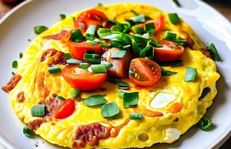 Receita de Omelete de Queijo e Tomate 🍳 Uma opção rápida e deliciosa para todas as refeições!