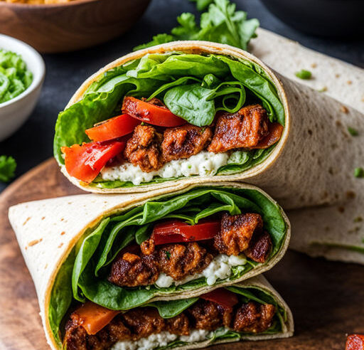 Receita de Wrap de Falafel 🌯 Uma explosão de sabores e texturas em cada mordida!