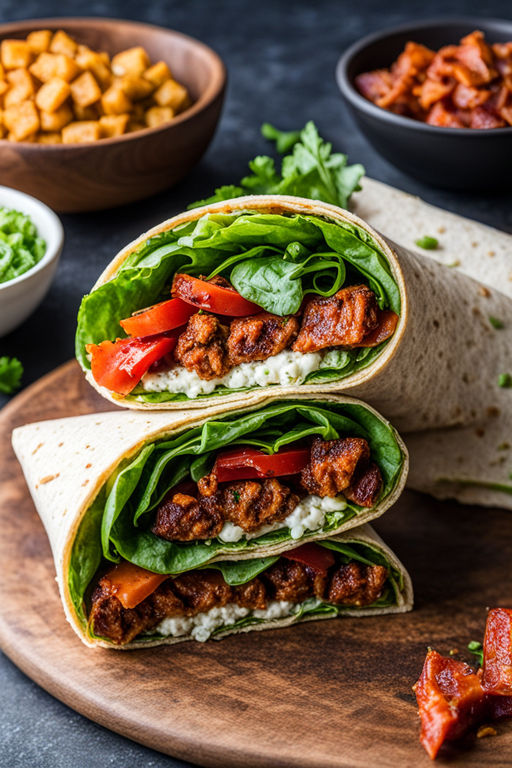 Receita de Wrap de Falafel 🌯 Uma explosão de sabores e texturas em cada mordida!