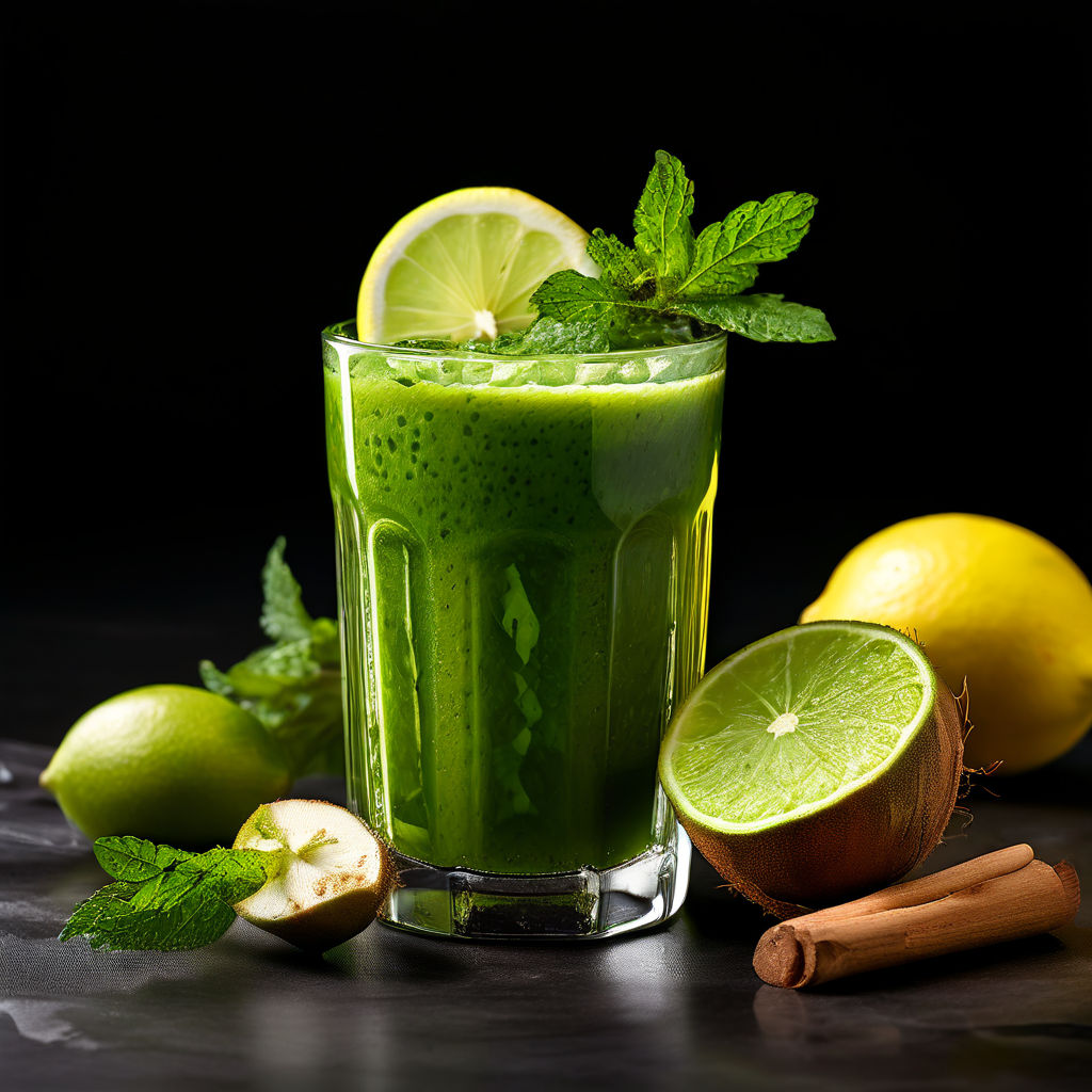 Receita de Suco Detox Verde 🥤 Refrescante e cheio de nutrientes!