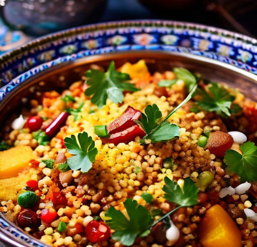 Salada de Cuscuz Marroquino com Frutas Secas 🥗🌰 | Receita Refrescante e Saborosa
