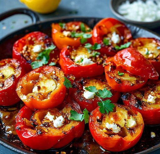 🌶️ Receita Reconfortante: Pimentão Recheado com Carne Moída e Arroz 🍅🍚 Um Prato Completo e Saboroso! 🌿✨