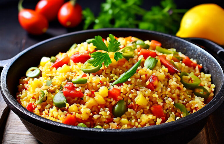 Receita de Risoto de Quinoa com Legumes Assados 🍲 Uma explosão de sabores saudáveis!