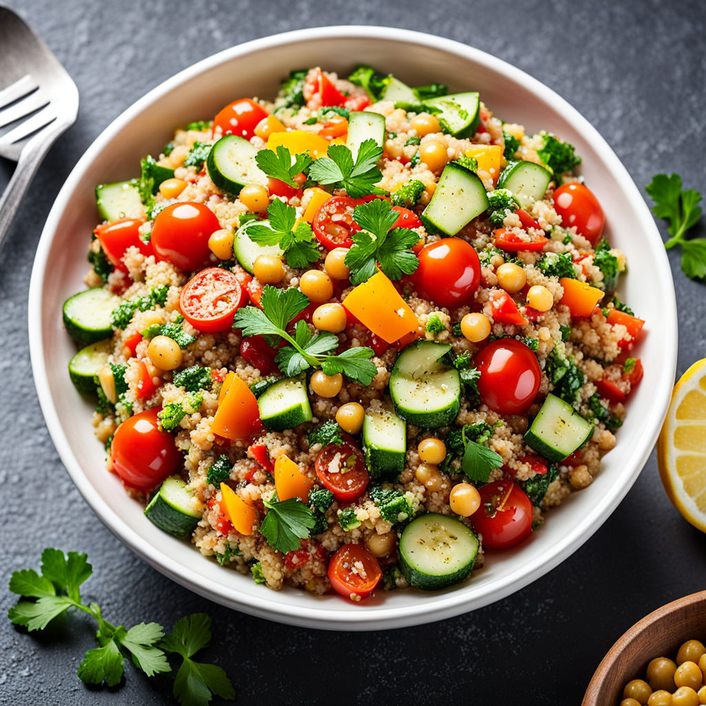 Receita de Salada de Quinoa 🥗 | Refrescante e Nutritiva!