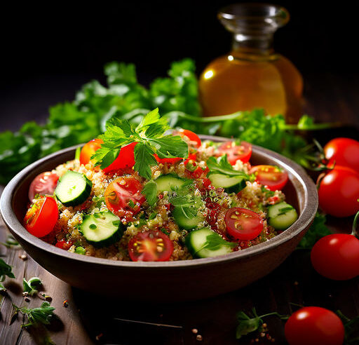 Receita de Tabule de Quinoa e Tomate 🥗 Delicioso e Saudável!