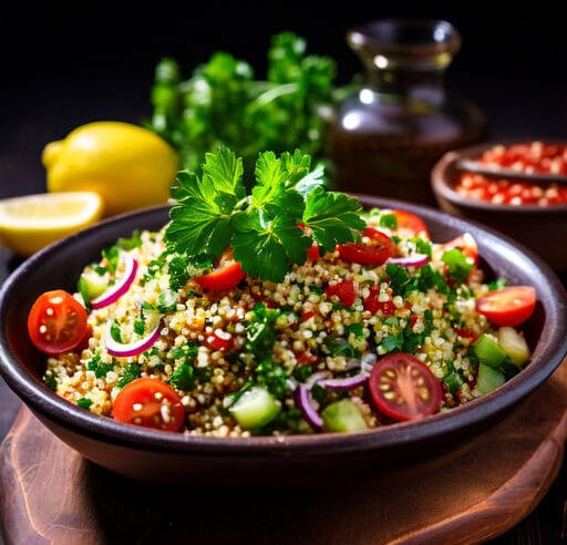 Salada Refrescante de Quinoa com Grão-de-Bico e Abacate 🥑 | Receita Saudável e Saborosa