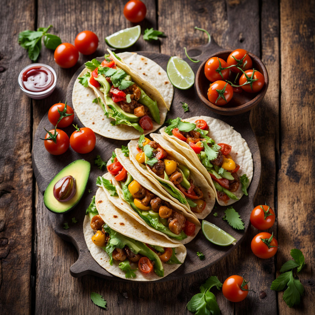 Receita de Tacos Vegetarianos 🌮 | Saborosos e Coloridos!