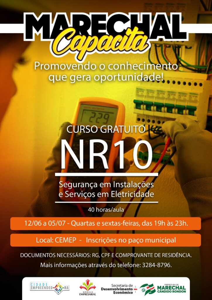 Restam algumas vagas para o curso de segurança em instalações e serviços com eletricidade em Marechal Cândido Rondon

Capacitação NR10 é oferecida gra