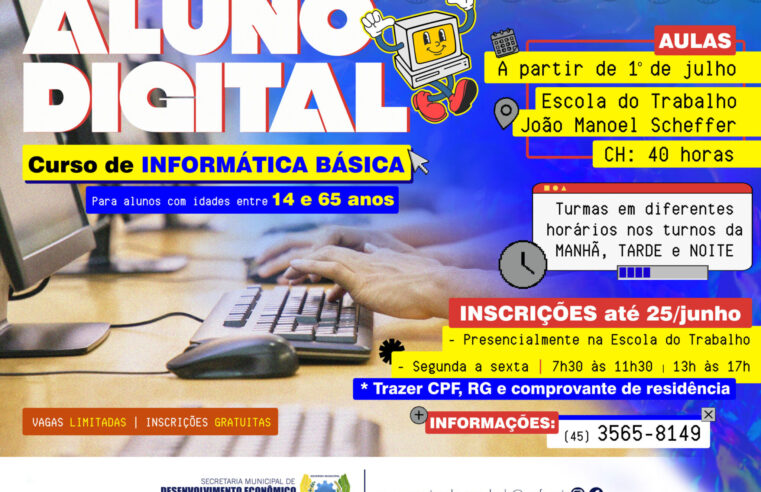 Inscrições Abertas: Curso Aluno Digital em São Miguel do Iguaçu! 🖥️📚