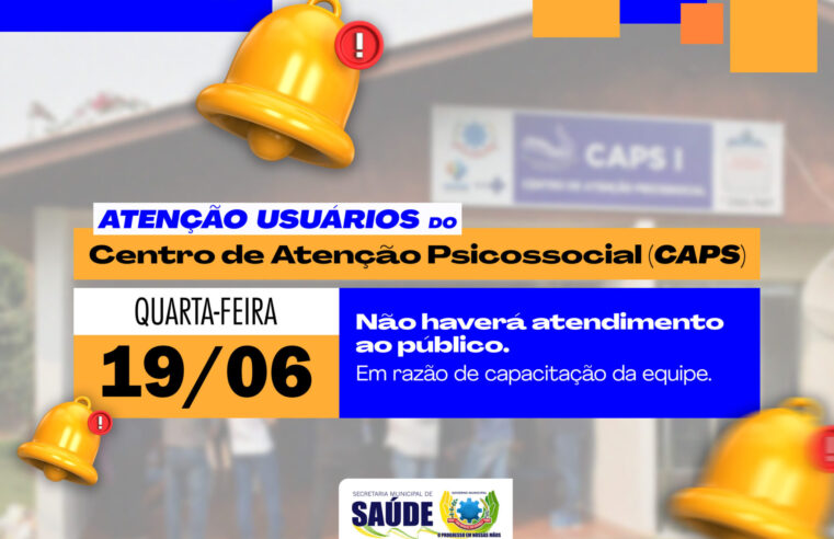 🔔 Importante! CAPS de São Miguel do Iguaçu Fechado em 19 de Junho 🗓️