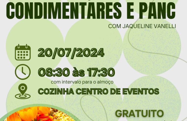 🌿 Participe da Oficina Gratuita de Plantas Medicinais e PANC em Entre Rios do Oeste!