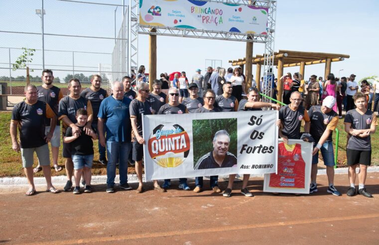 Emoção na Entrega da Praça Remulo Ramalho em Santa Terezinha de Itaipu! 🌳🏟️