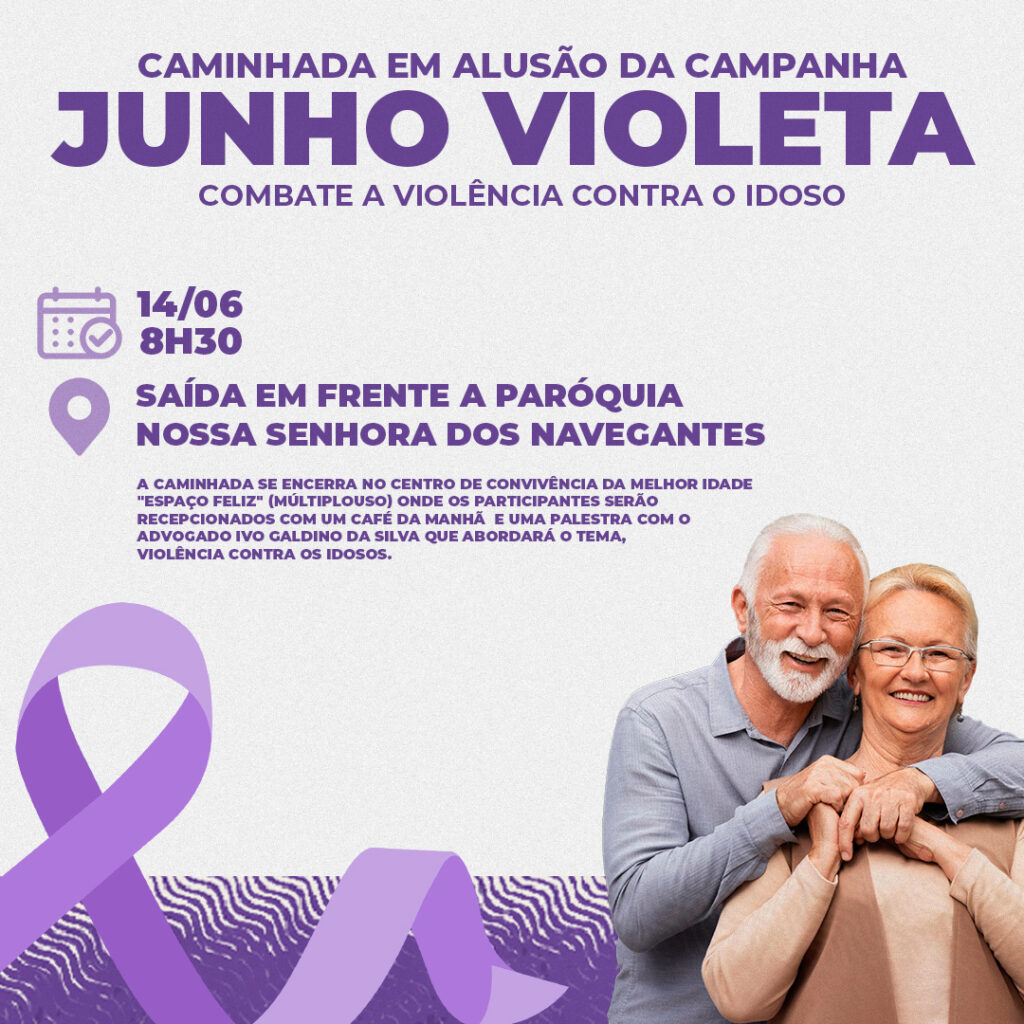 Caminhada em Alusão à Campanha Junho Violeta

O Município de Guaíra, por meio da Secretaria de Assistência Social, promove uma caminhada especial como