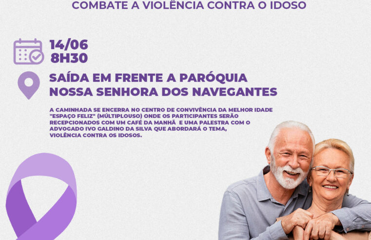 🌟 Participe da Caminhada “Junho Violeta” em Guaíra e Lute Contra a Violência aos Idosos! 🚶‍♂️🚶‍♀️