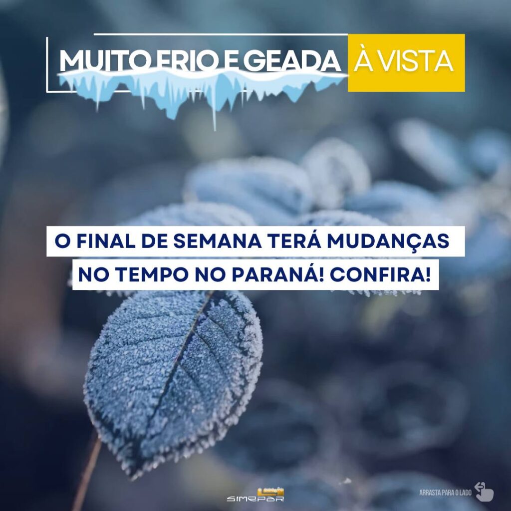 Saudade do friozinho curitibano? 

Pois então se prepare, porque o final desta semana e o início da próxima prometem dias típicos de inverno, com muit