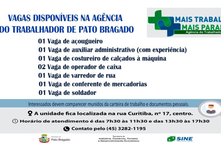 👩‍💼👨‍💼 Descubra as Oportunidades! Vagas de Trabalho em Pato Bragado pela Agência do Trabalhador 🌟