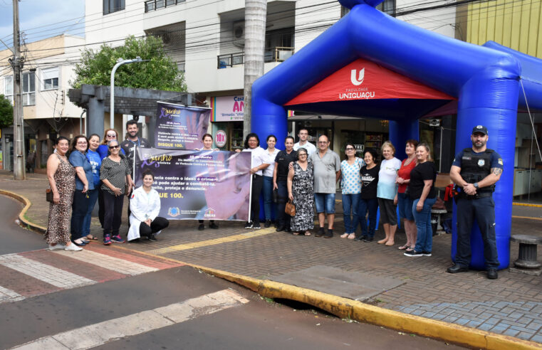 Blitz Educativa em São Miguel do Iguaçu Destaca Cuidados com Idosos no Junho Violeta 💜👵