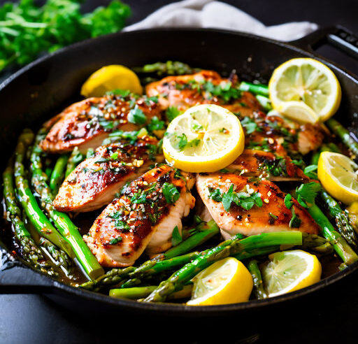 Frango com Aspargos e Limão: Receita Leve e Saborosa 🍋 | Prato Saudável e Fácil!