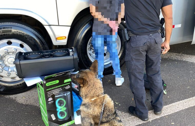 PF Prende Passageiro com Droga na Rodoviária de Foz do Iguaçu: Cão Policial Desvenda Esquema