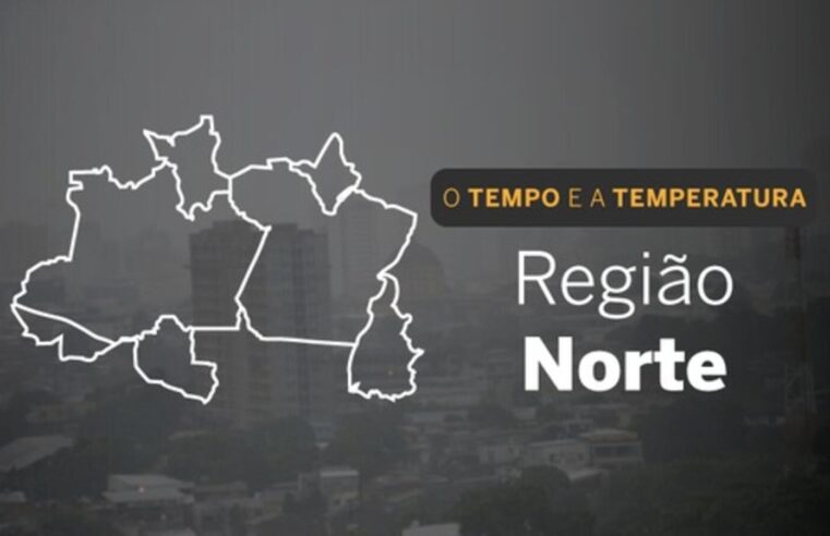 🌧️ Previsão do Tempo: Domingo com Pancadas de Chuva na Região Norte 🌤️