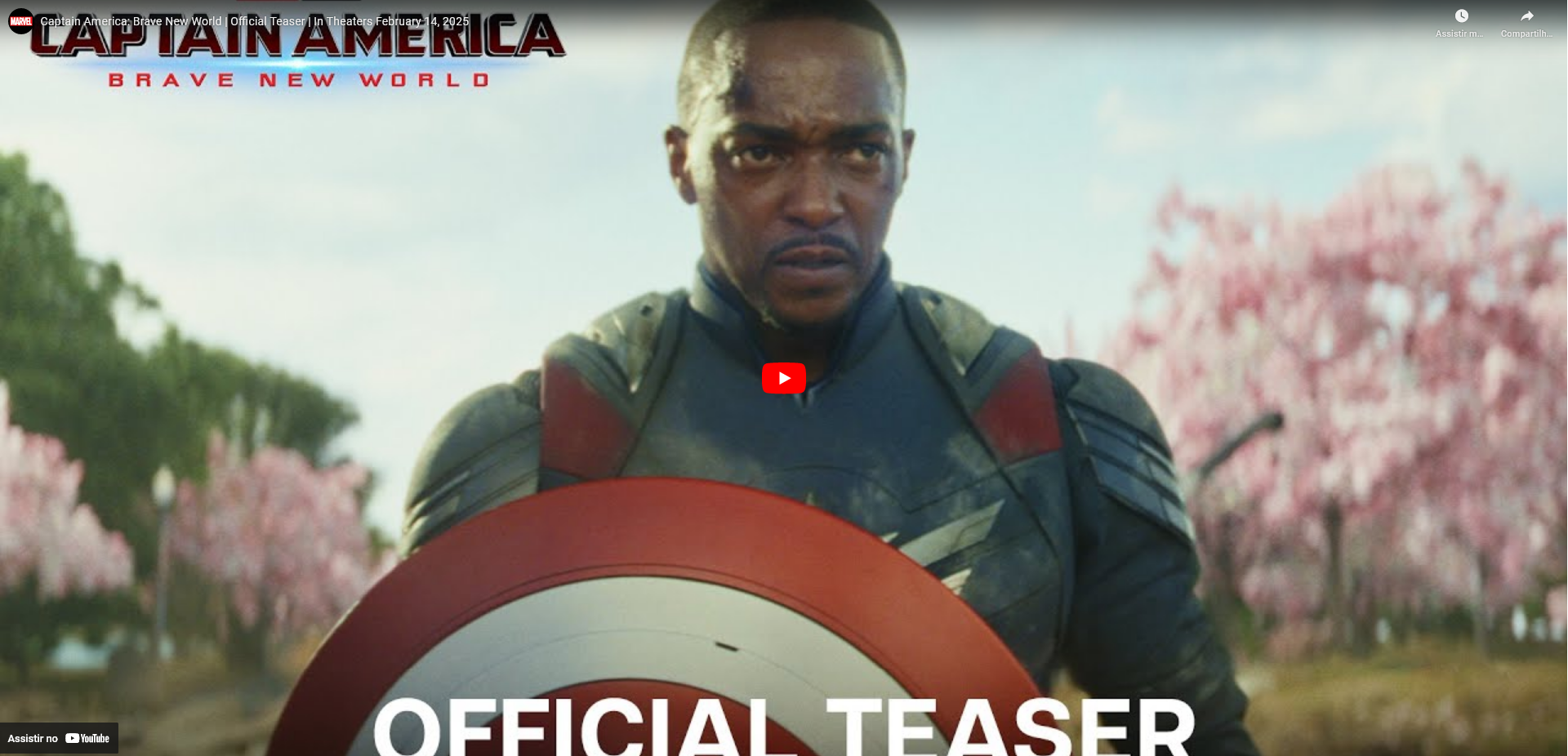 Capitão América 4: Novo teaser oficial agita o público e aumenta a expectativa para o filme!