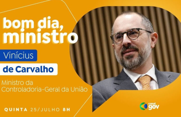 Programa CGU Presente: Vinicius de Carvalho Fala Sobre Iniciativas Anticorrupção no “Bom Dia, Ministro” 🌟📣