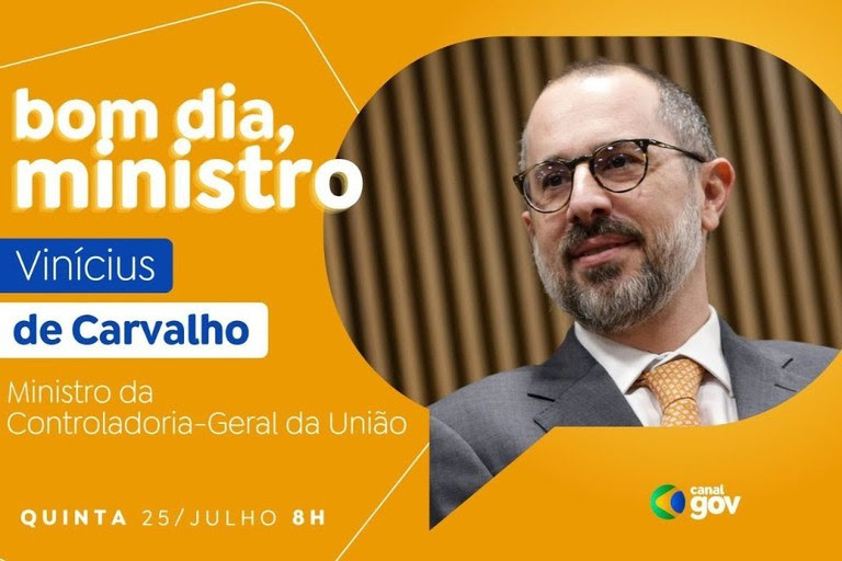 Programa CGU Presente: Vinicius de Carvalho Fala Sobre Iniciativas Anticorrupção no “Bom Dia, Ministro” 🌟📣