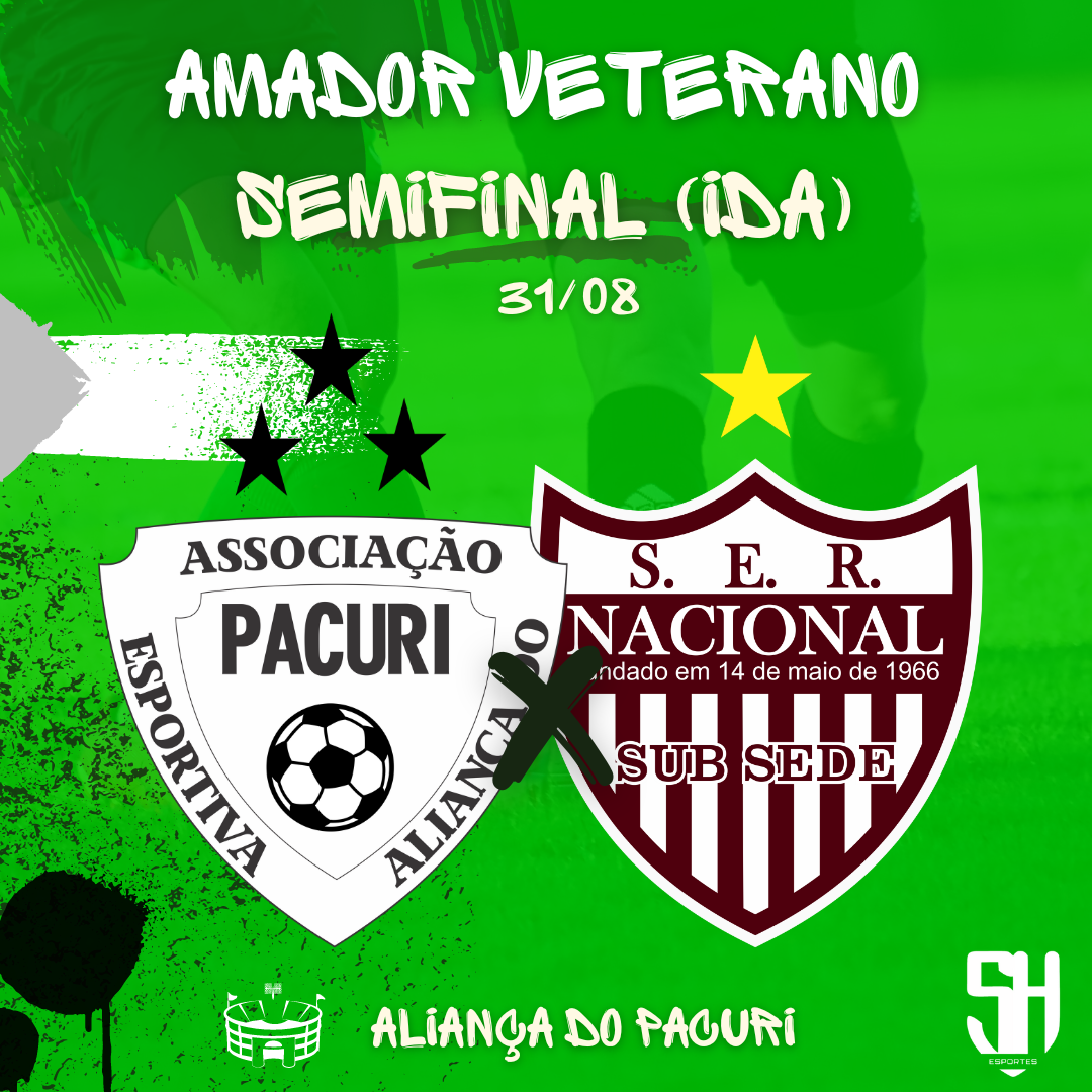 Semifinais de Veterano 2024: Nacional e Pacuri em Duelo Decisivo! Quem Avança? ⚽🔥