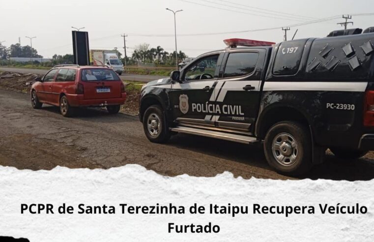 🚨 Polícia Civil Recupera Volkswagen Parati Roubado em Santa Terezinha de Itaipu!