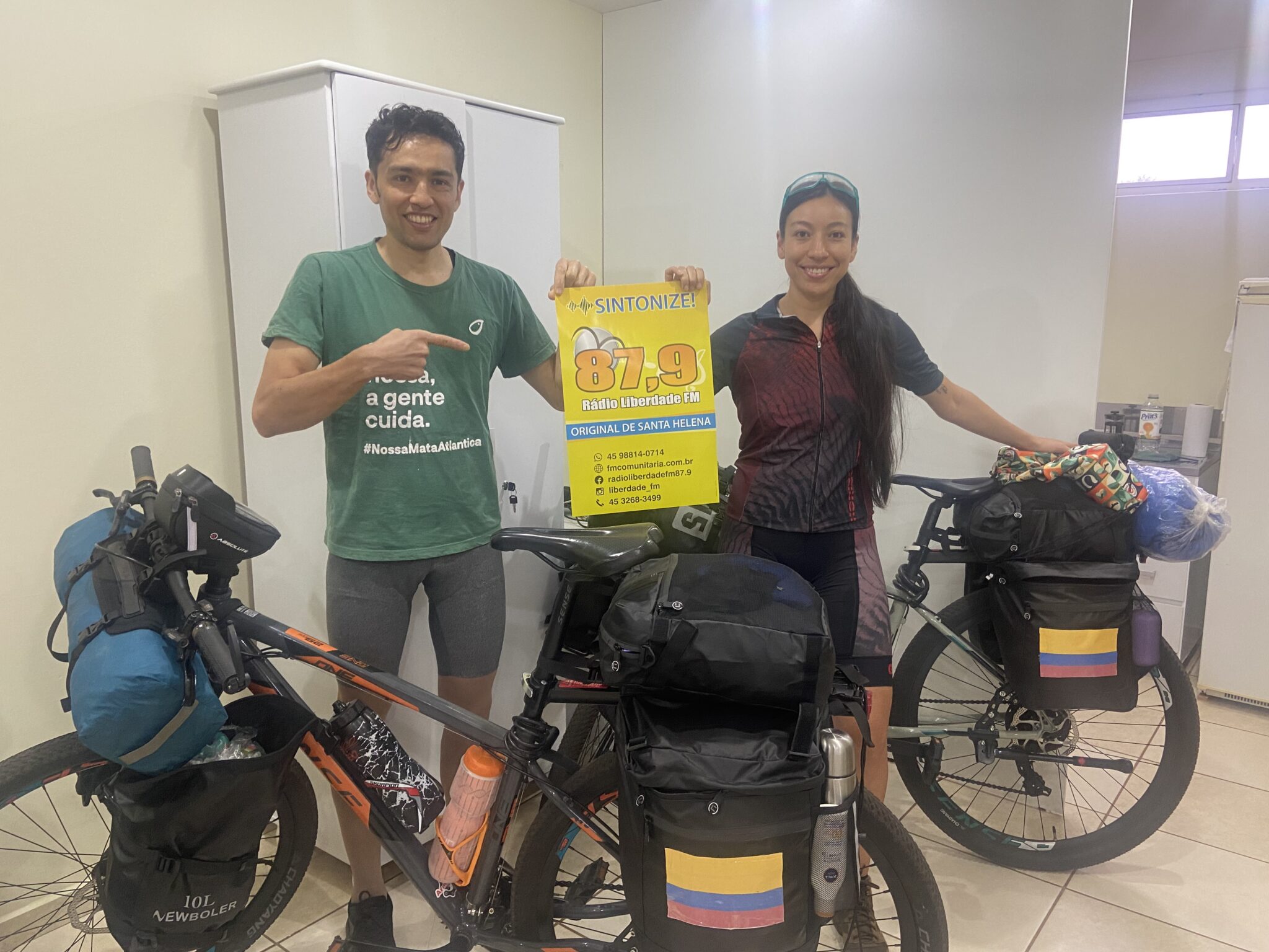 Aventura Inédita: Casal Colombiano Pedala do Brasil à Colômbia em Jornada Única