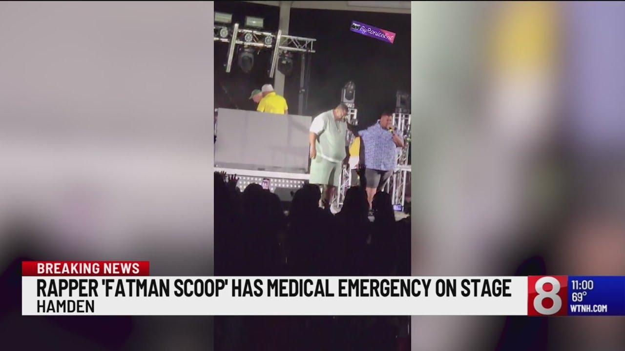 Fatman Scoop transportado para o hospital após passar por uma emergência médica no palco em Hamden