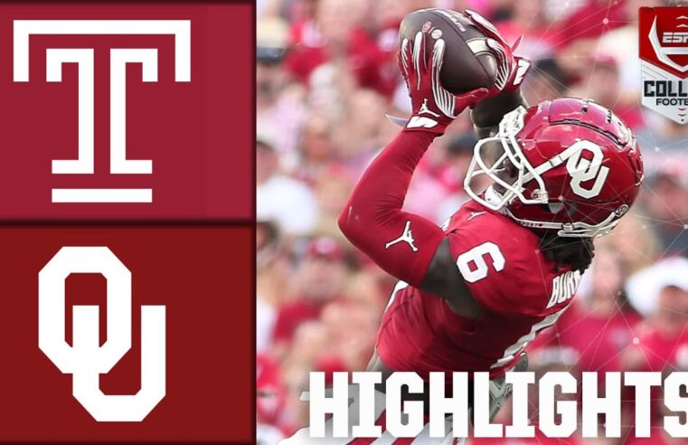 Temple Owls vs. Oklahoma Sooners | Full Game Highlights | ESPN College Football