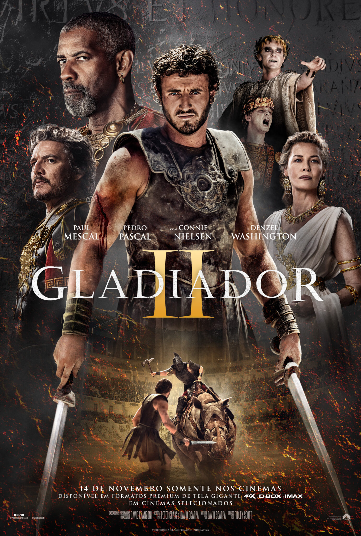 Novo trailer de Gladiador II traz cenas épicas e cheias de ação – Você não pode perder!