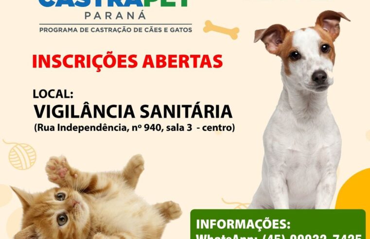 Participe do CastraPet Paraná em Marechal Cândido Rondon!