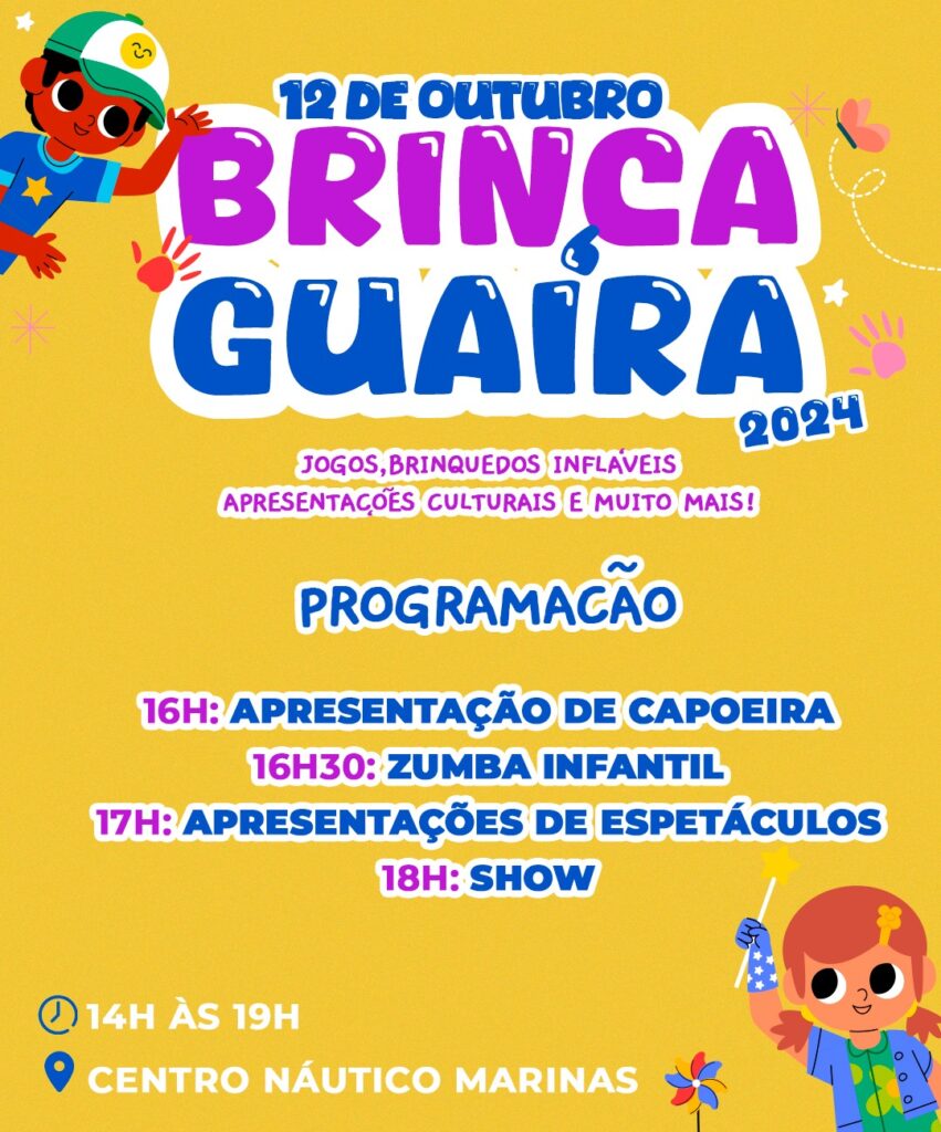 Dia das crianças em Guaíra terá Brinca Guaíra e Corrida Kids

O mês de outubro começou há sete dias e a criançada está na contagem regressiva para as