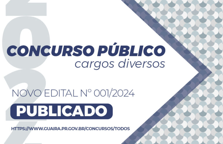 Concurso Público em Guaíra 2024: inscrições abertas em breve