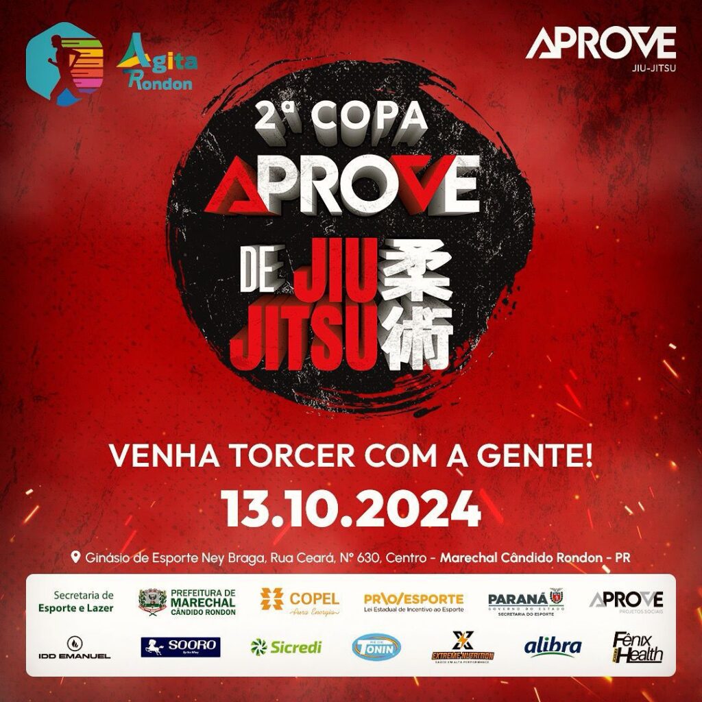 Marechal Rondon sedia campeonato de jiu-jitsu no domingo

Lutas acontecerão no Ginásio de Esportes Ney Braga, a partir das 9h

Marechal Cândido Rondon