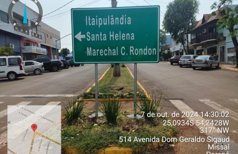 Placas de sinalização melhoram acesso a Itaipulândia