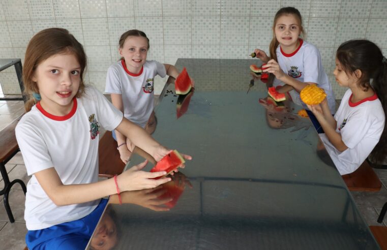 Dia da Fruta traz lanches saudáveis e divertidos para alunos