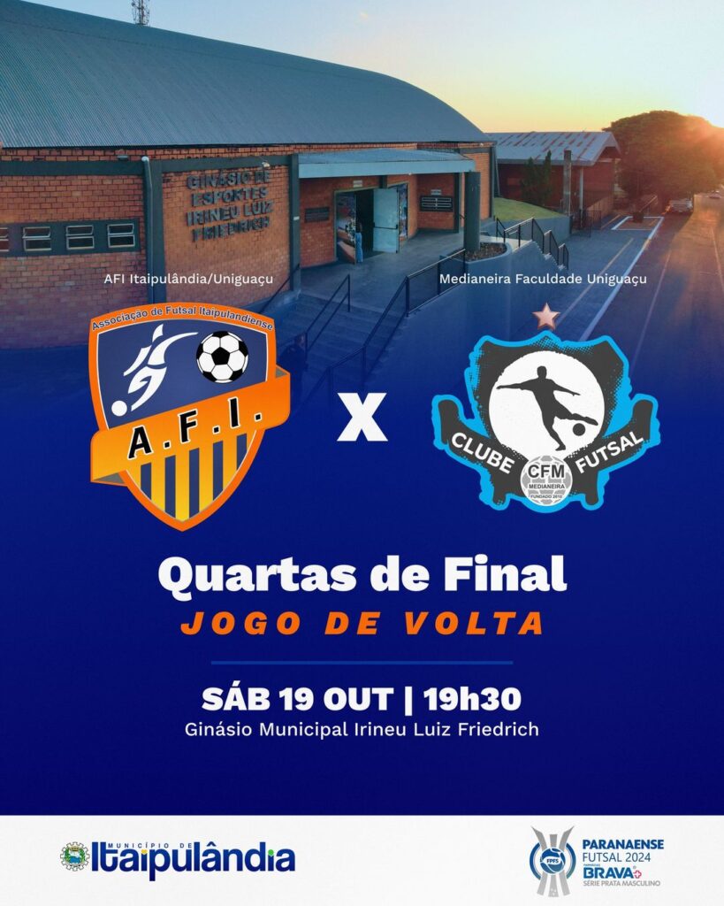 #ESPORTE  AFI em busca da classificação!
 Neste sábado (19), às 19h30, a equipe da AFI Itaipulândia/Uniguaçu entra em quadra em casa para garantir a v