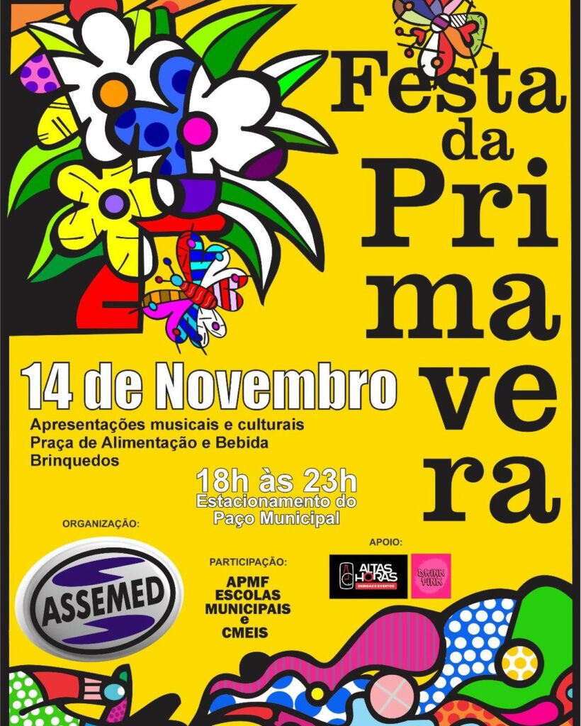 ATENÇÃO
  Devido a previsão de chuva desta sexta-feira (18) o evento foi remarcado para uma nova data - 14 de novembro.