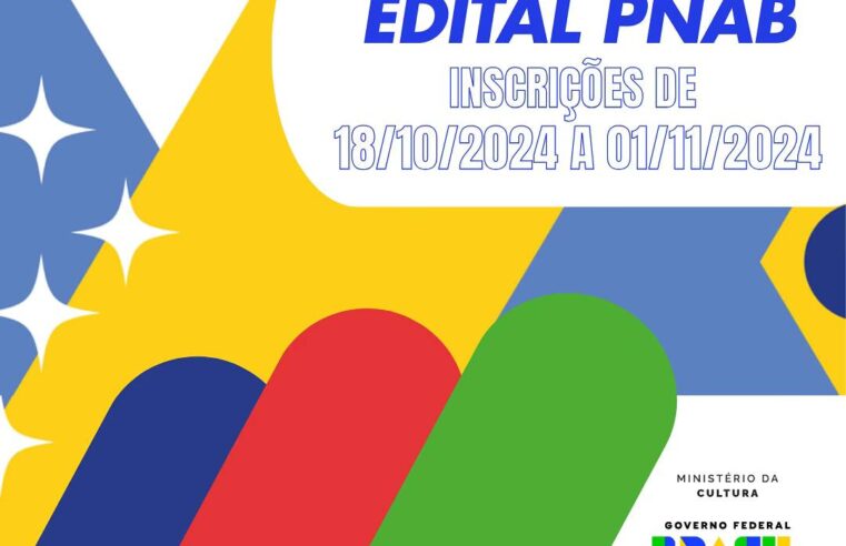 Inscrições abertas para o Edital de Projetos Culturais 2024