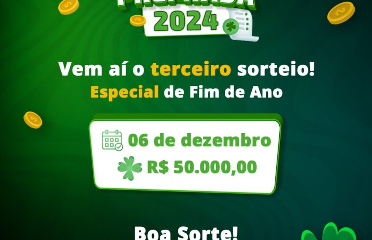 Última chance para concorrer a R$ 50 mil na Nota Fiscal Premiada