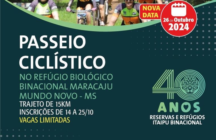 Participe do Passeio Ciclístico de 40 Anos da Itaipu!