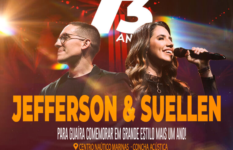 Show gratuito de Jefferson e Suellen em Guaíra dia 14/11