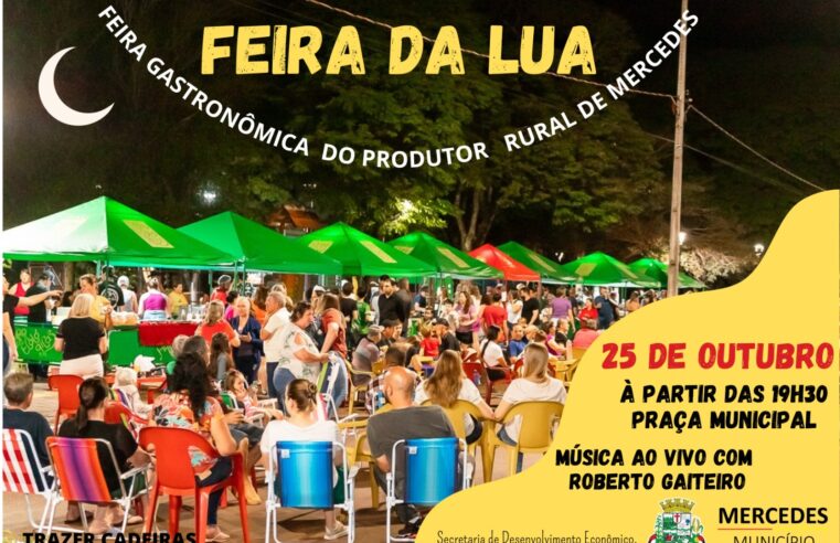 Feira da Lua em Mercedes nesta sexta com show ao vivo! Não perca!