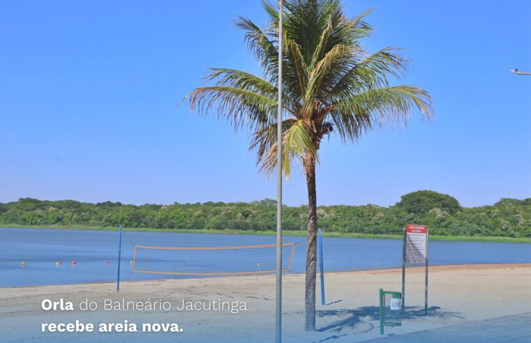 Balneário Jacutinga recebe nova areia para o verão