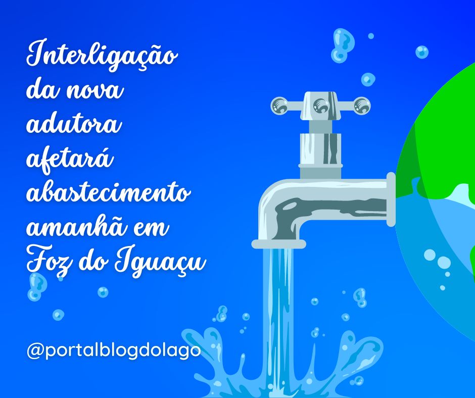 Sanepar: Interligação da nova adutora afetará abastecimento amanhã em Foz