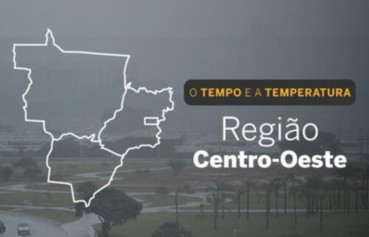 Previsão de chuva e trovoadas no Centro-Oeste neste domingo